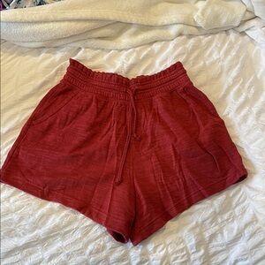 Aerie Women's burgundy Drawstring Casual Shorts